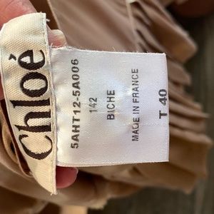 CHLOE SILK HALTER TOP